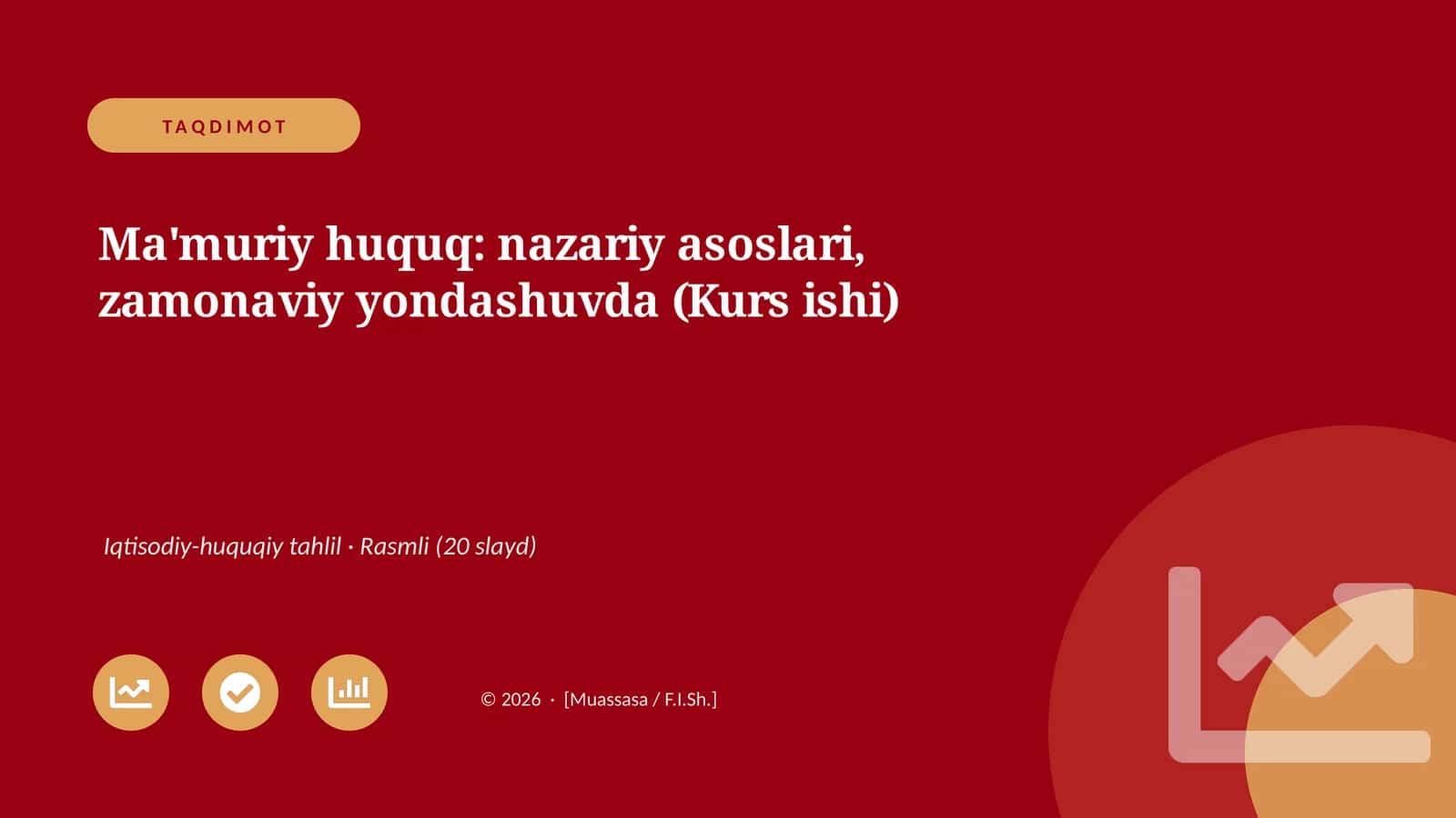 Ma'muriy huquq: nazariy asoslari, zamonaviy yondashuvda (Kurs ishi)
