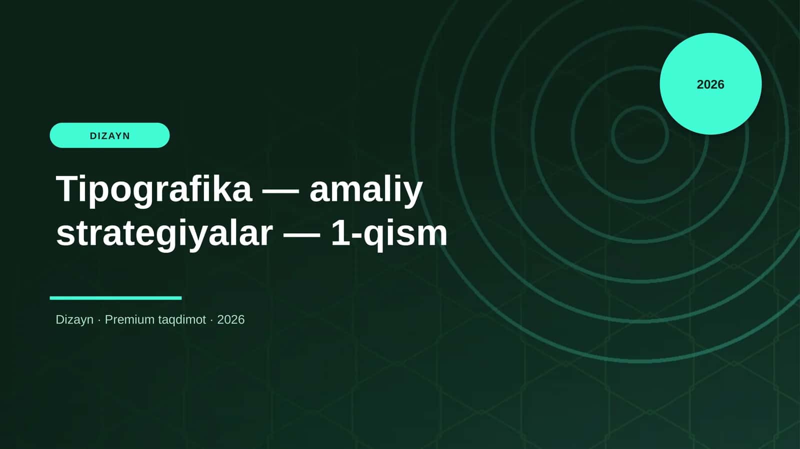Tipografika — Amaliy Strategiyalar — 1-qism