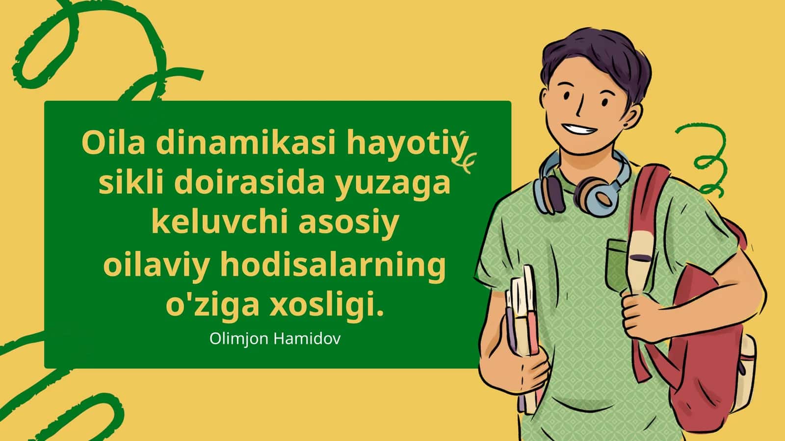 Oila dinamikasi hayotiy sikli doirasida yuzaga keluvchi asosiy oilaviy hodisalarning o'ziga xosligi