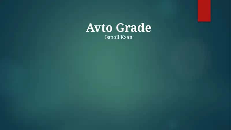 Avto Grade