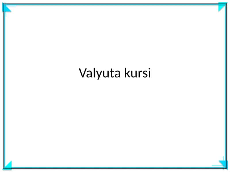 Valyuta kursi