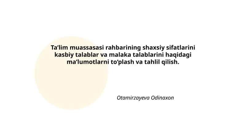 Otamirzayeva Odinaxon