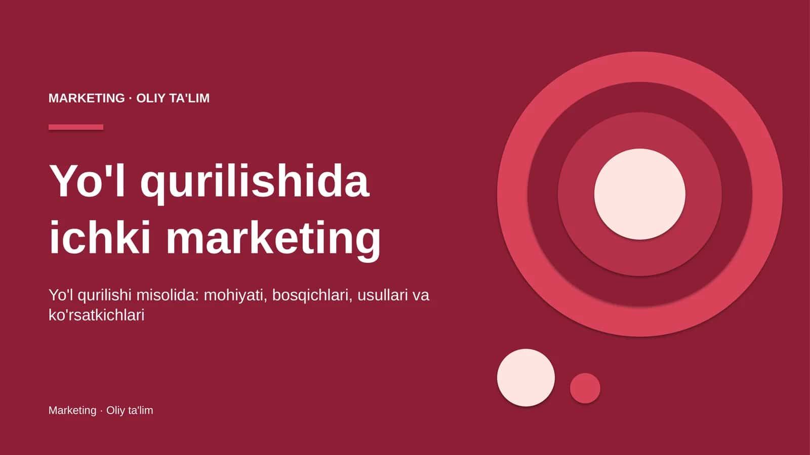 yo'l qurilishida ichki marketing 5525