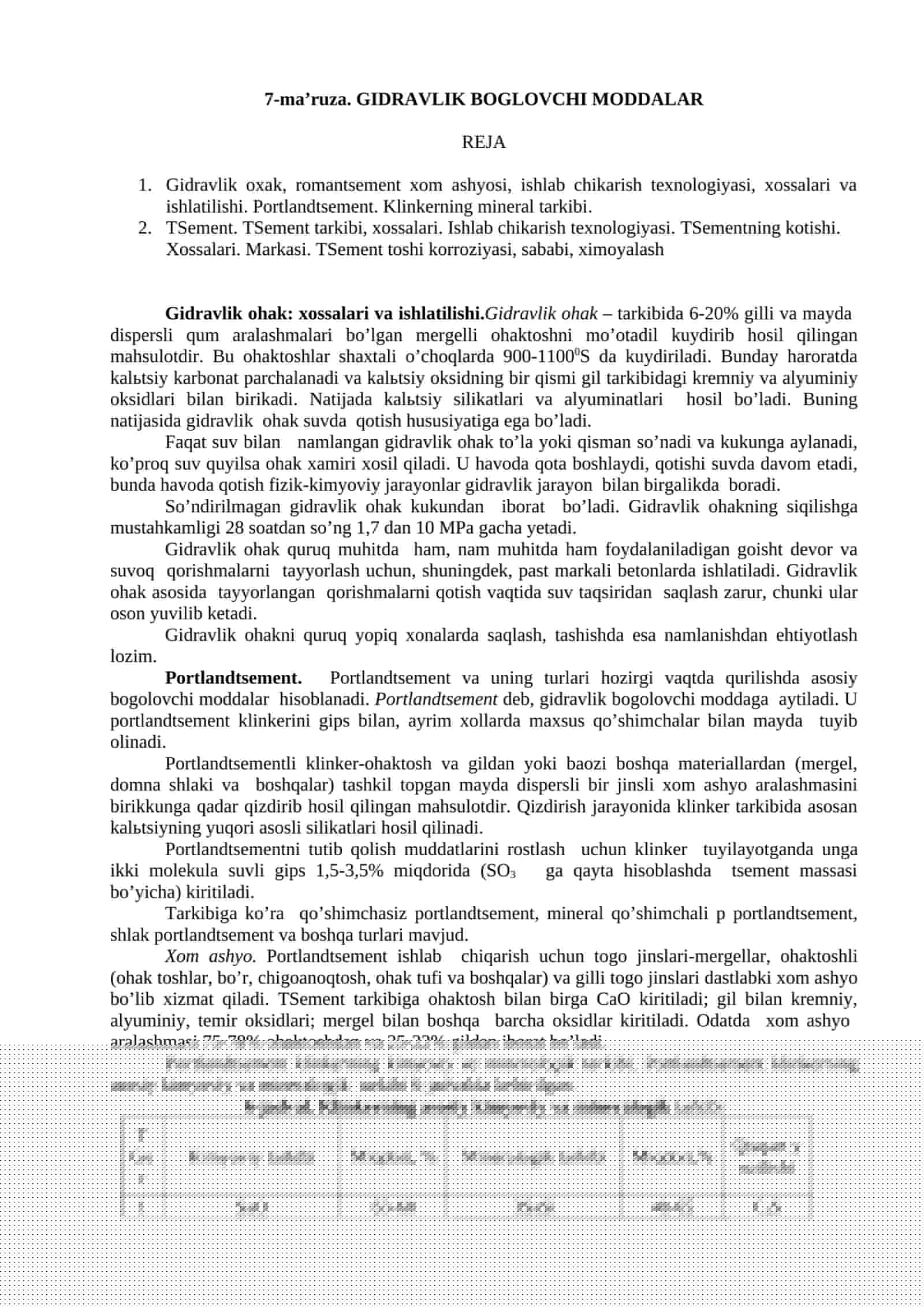 GIDRAVLIK BOGLOVCHI MODDALAR