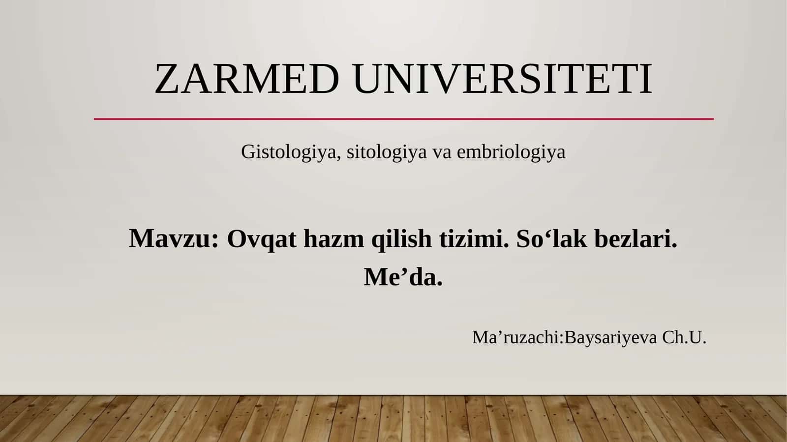 Ovqathazmqilishtizimi.Soʻlakbezlari.Me’da