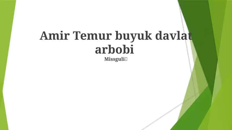 Temur davlatining ma'muriy islohotlari va iqtisodiy siyosati