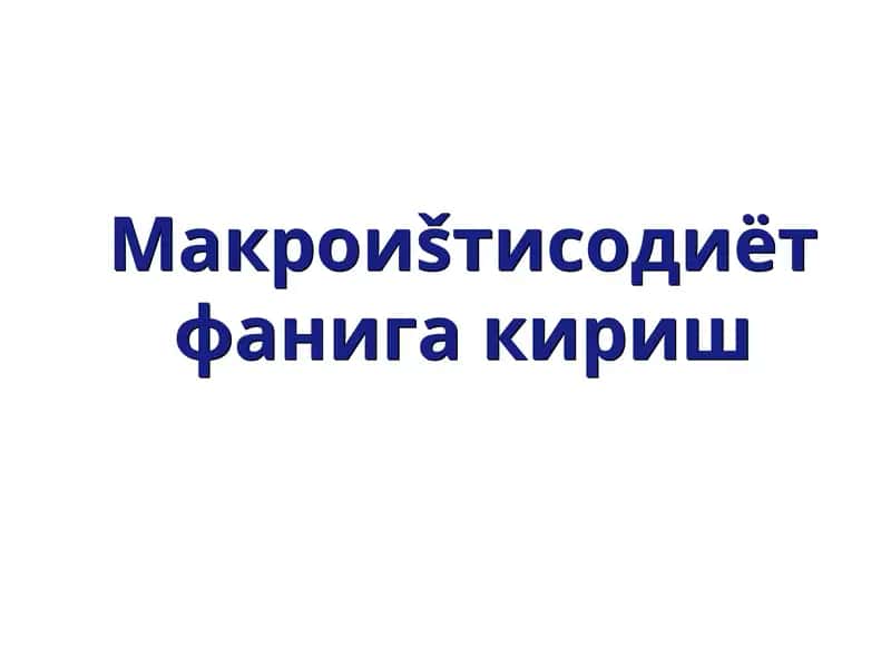 Макроиштисодиет