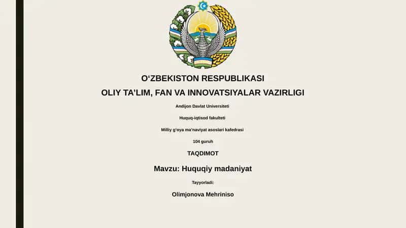 Huquqiy madaniyat
