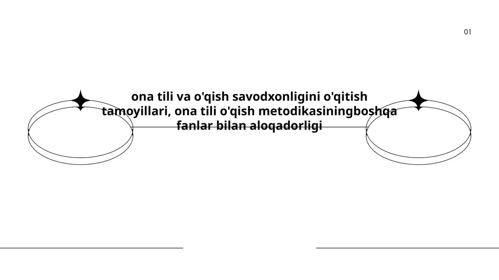 Ona tili va o'qish savodxonligini o'qitish tamoyillari