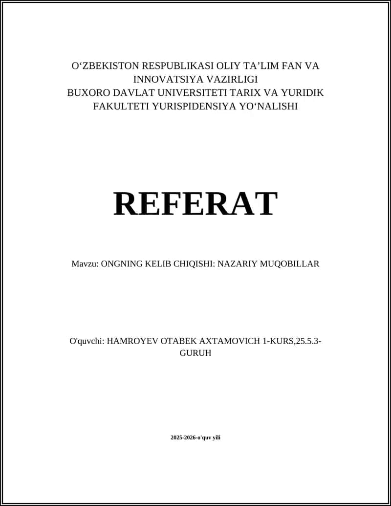 Materialistik tushuncha: ong nevral jarayon sifatida
