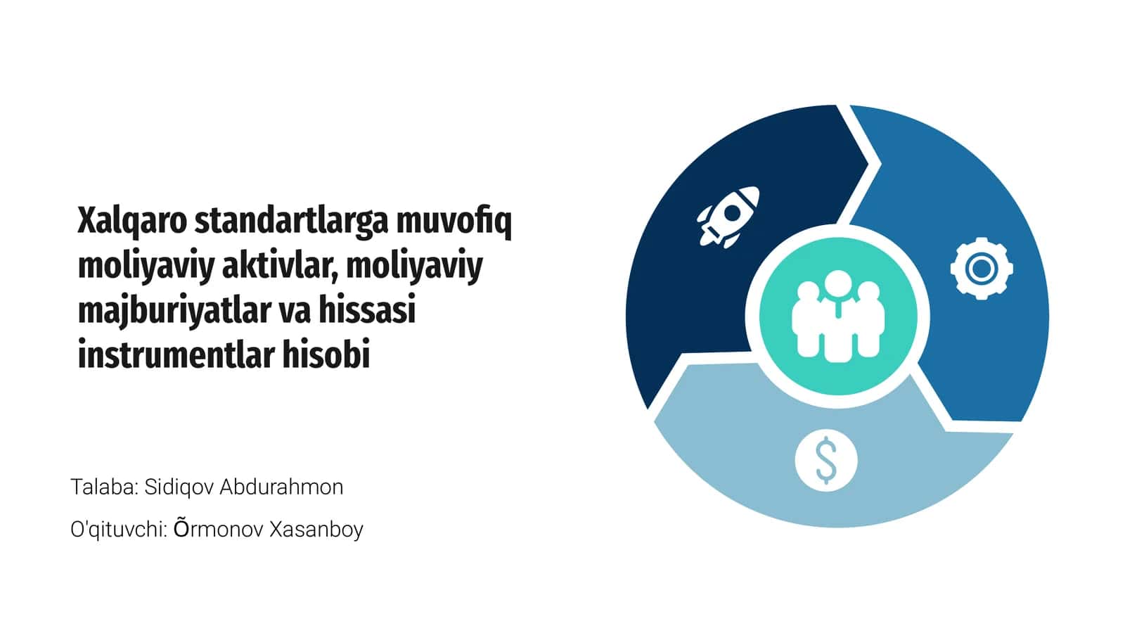 Xalqaro standartlarga muvofiq moliyaviy aktivlar