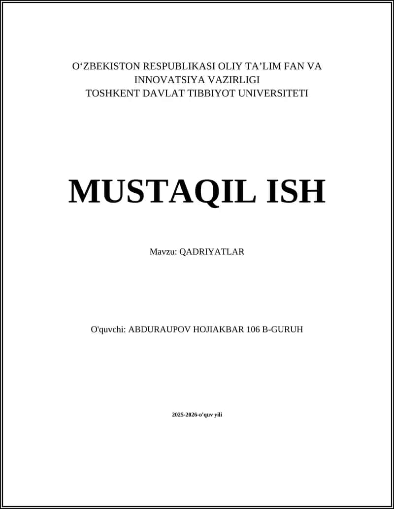 QADRIYATLAR