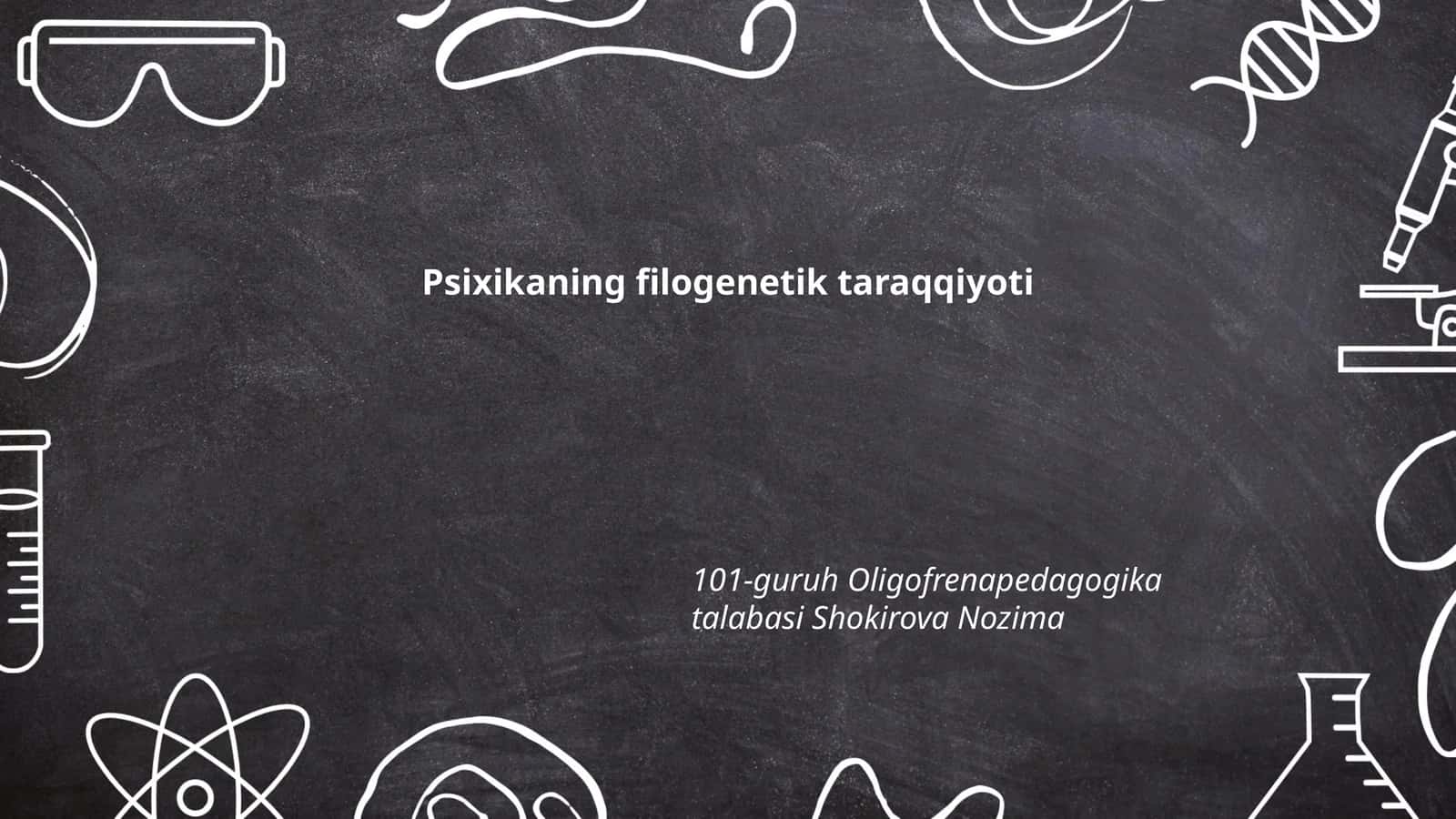 Psixikaning filogenetik taraqqiyoti
