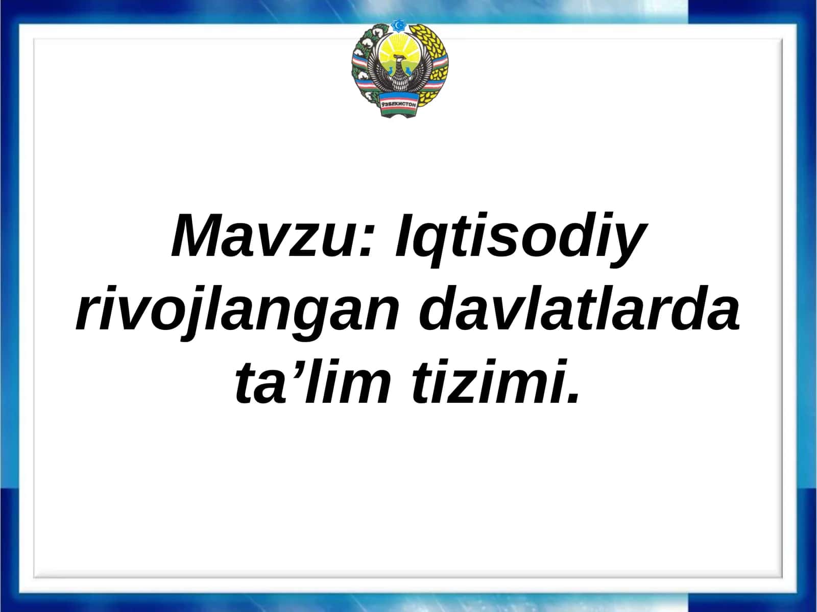 Ta’lim tizimlari AQSH va Yaponiyada