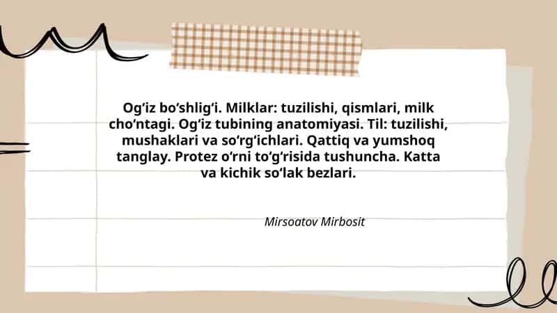 Og‘iz bo‘shlig‘i
