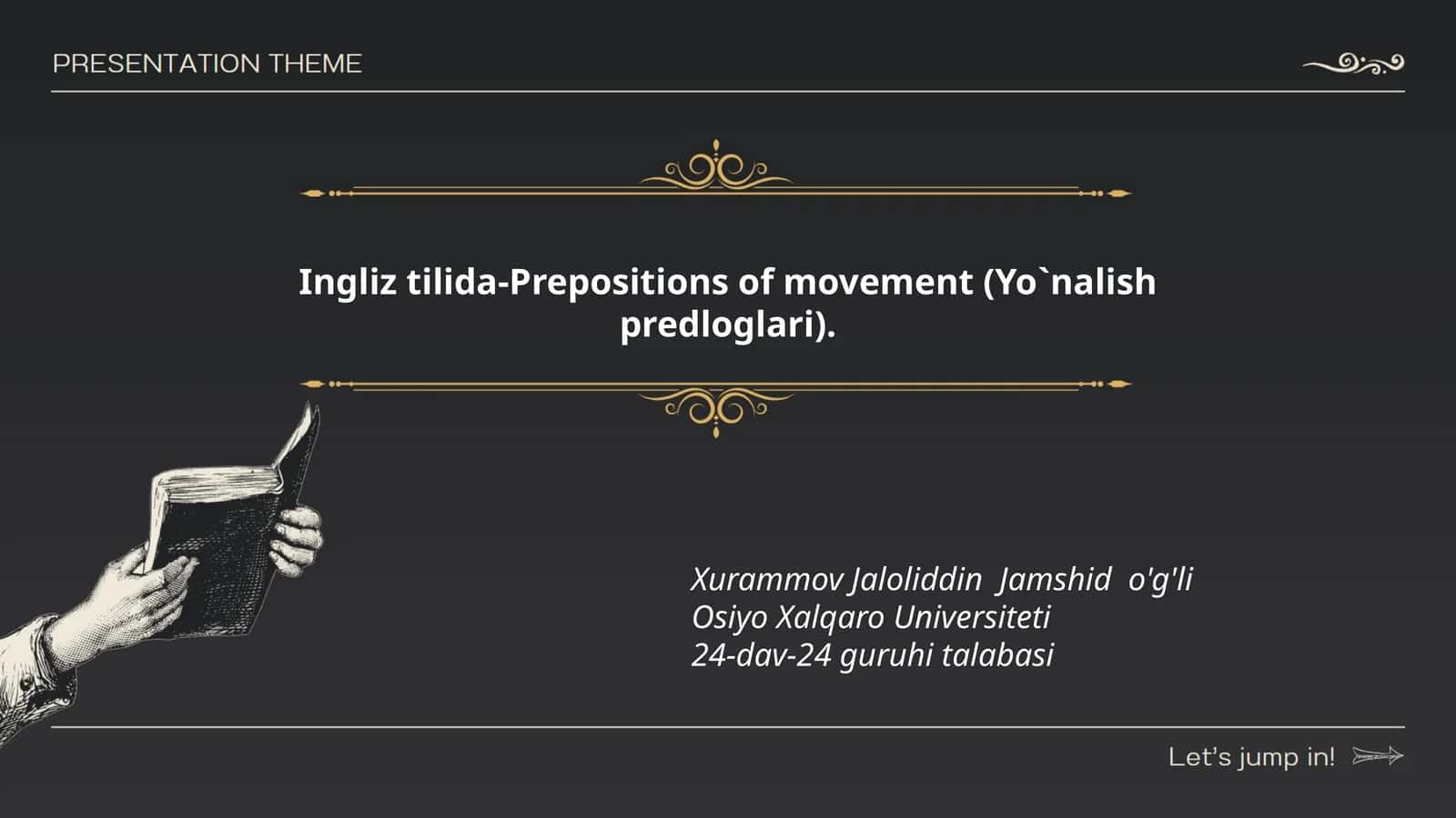 Yo'nalish predloglari turlari