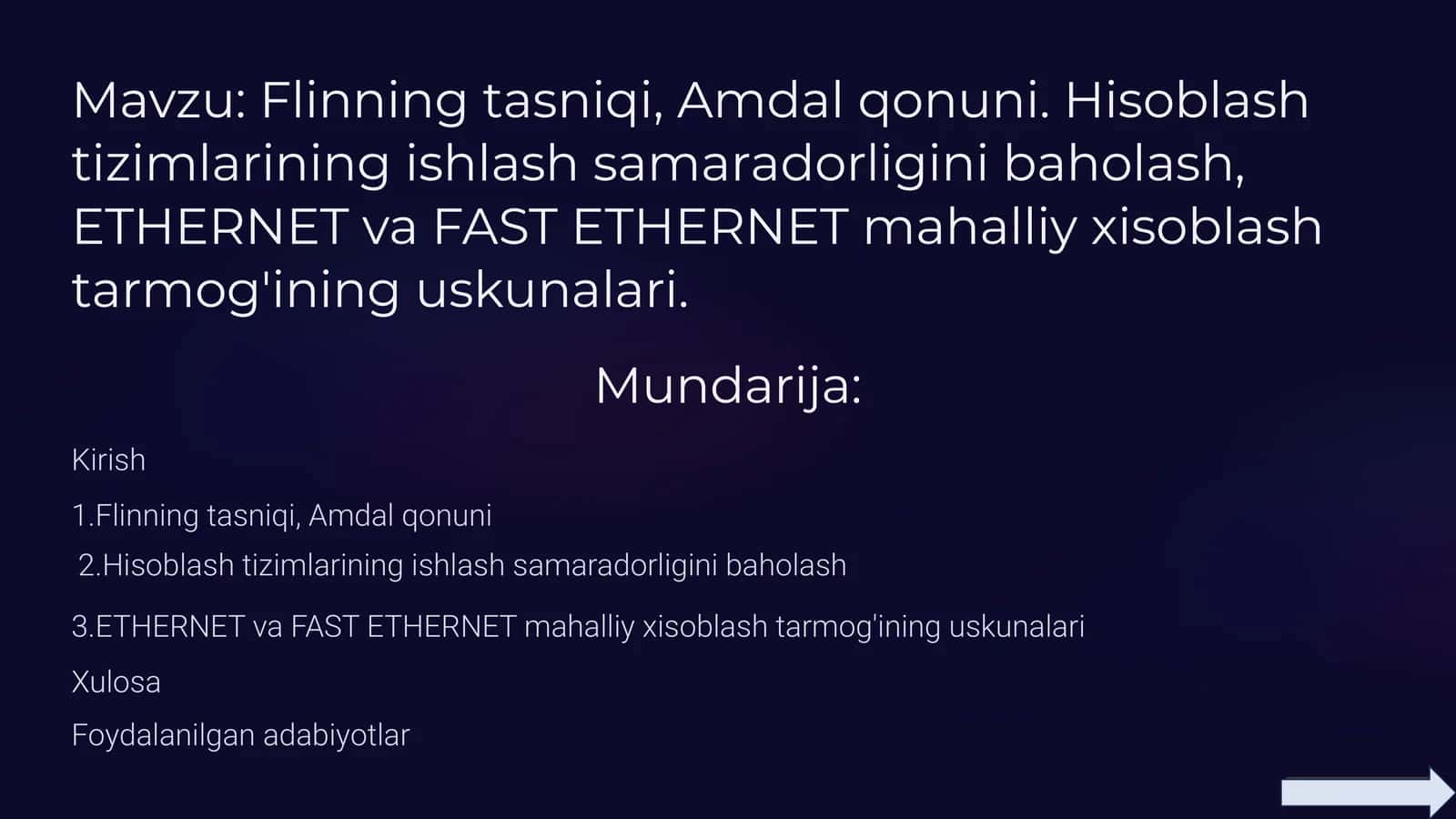 Flinning tasniqi, Amdal qonuni