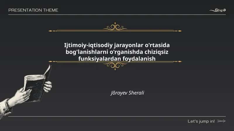 Ijtimoiy-iqtisodiy jarayonlar o'rtasida bog'lanishlarni o'rganishda chiziqsiz funksiyalardan foydalanish