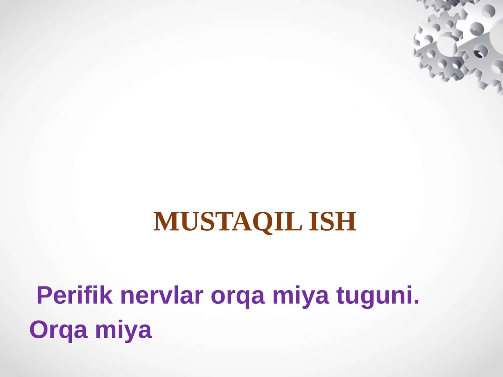 Orqa miya nervlari