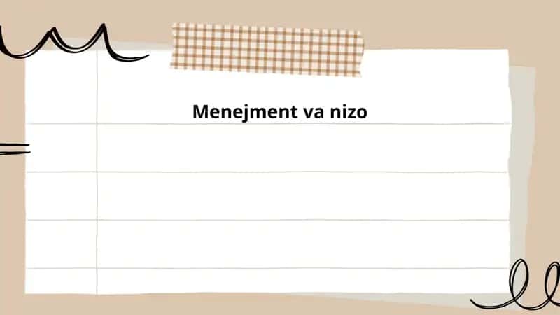 Menejment nazariyalari