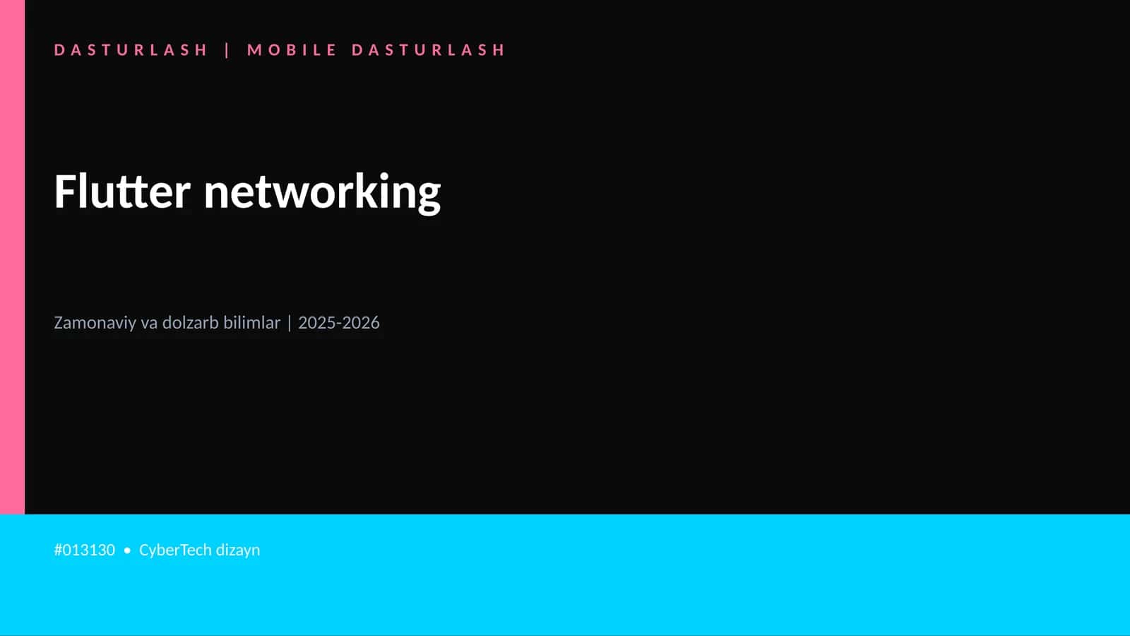 Flutter networking