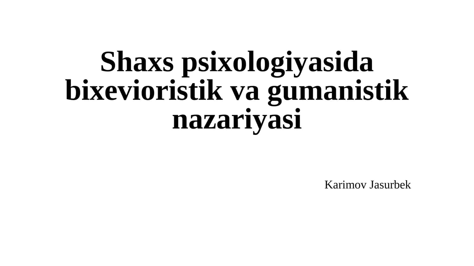 Adlerning individual psixologiyasi