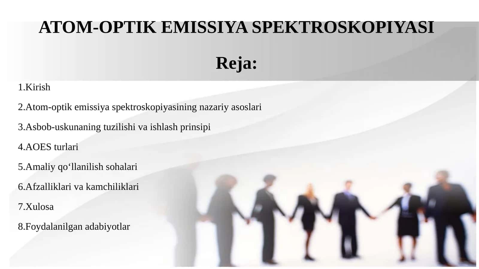 ATOM-OPTIK EMISSIYA SPEKTROSKOPIYASI