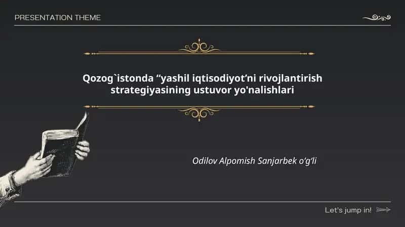 Qozog`istonda “yashil iqtisodiyot’ni rivojlantirish strategiyasi