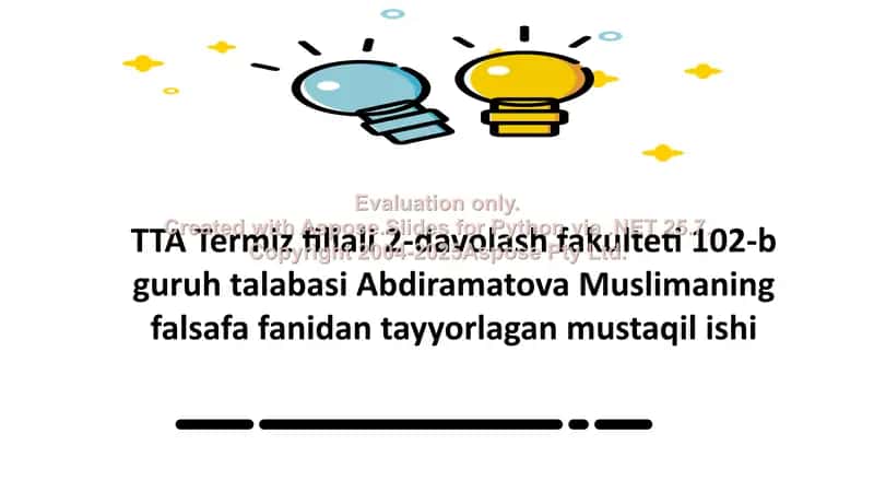 Turmush Tarzi va Sog'lik