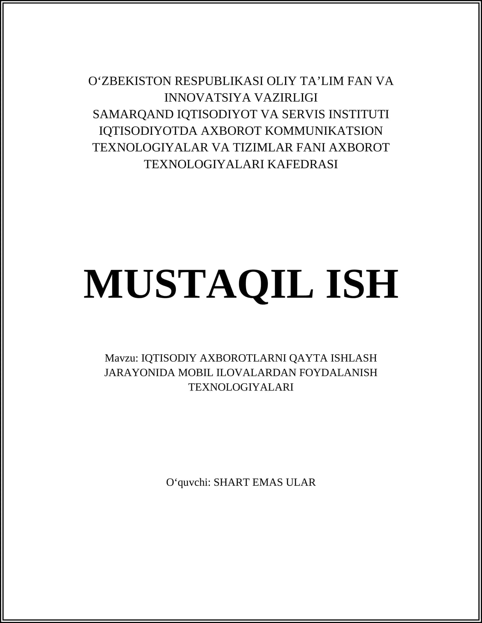 Mobil ilovalarni yaratish tamoyillari