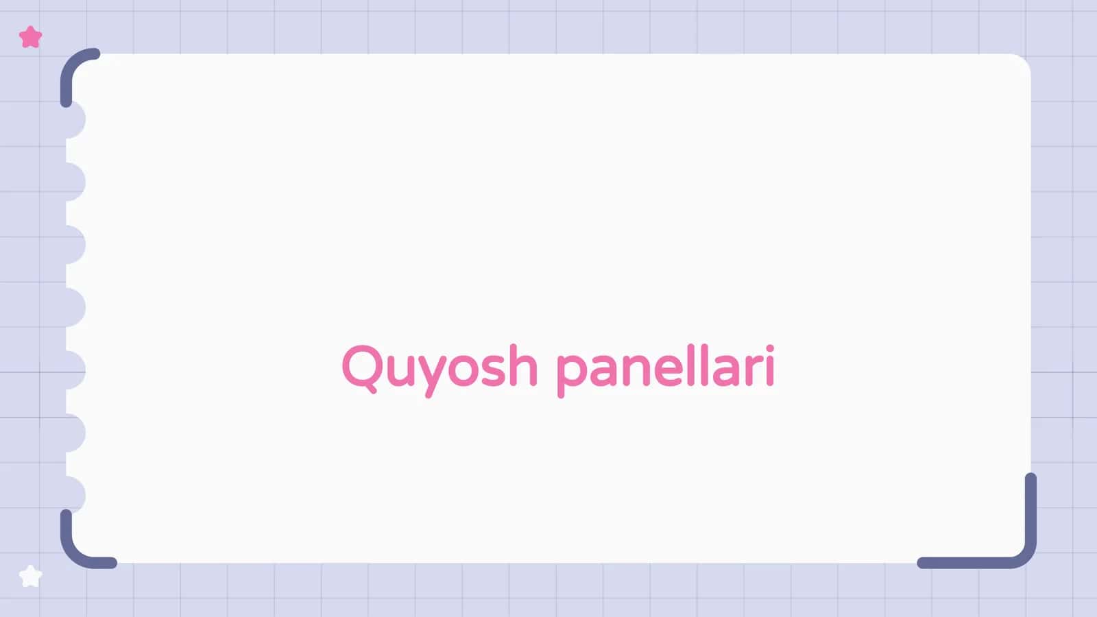 Quyoshpanellari