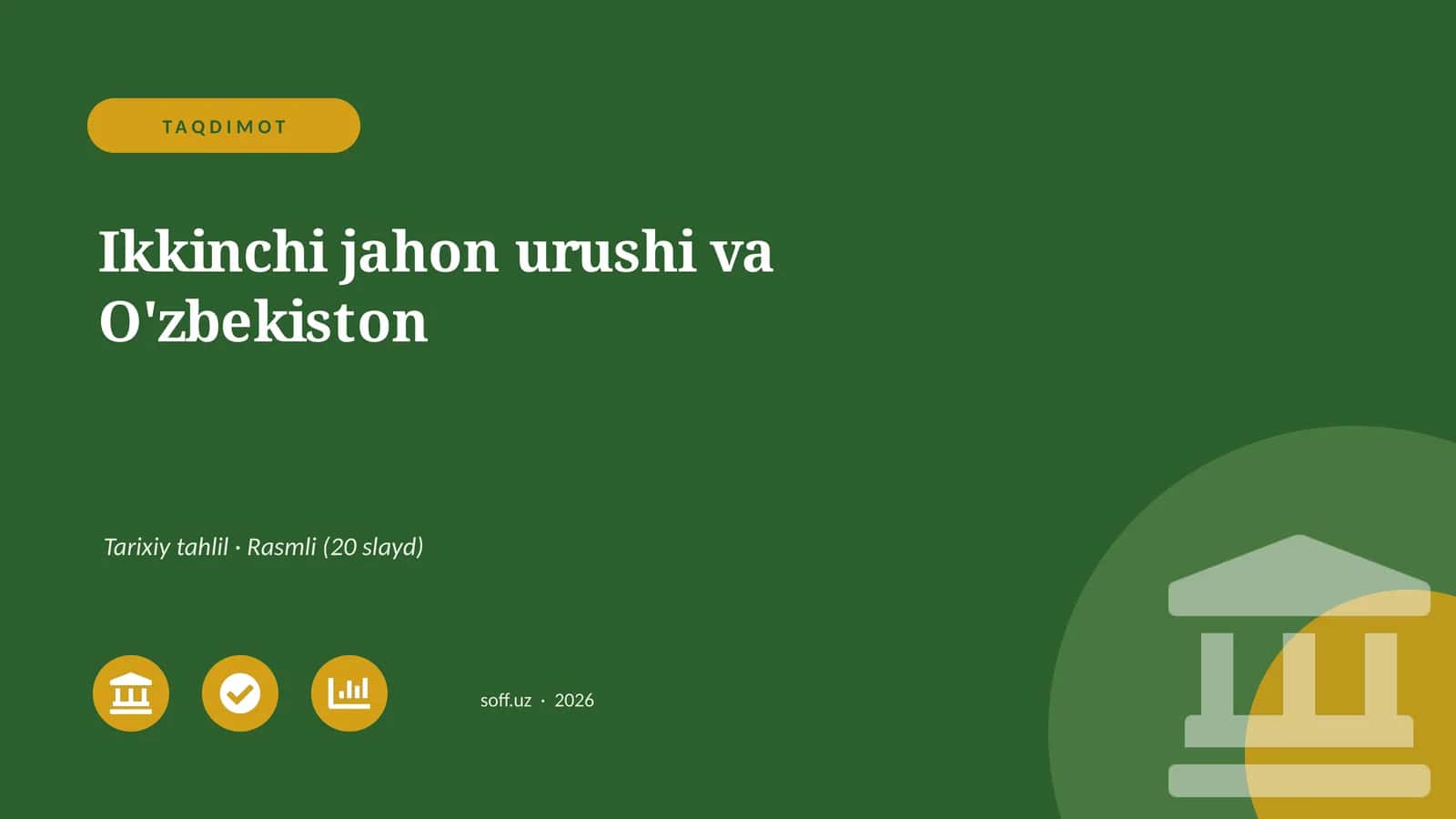 Ikkinchi jahon urushi va O'zbekiston