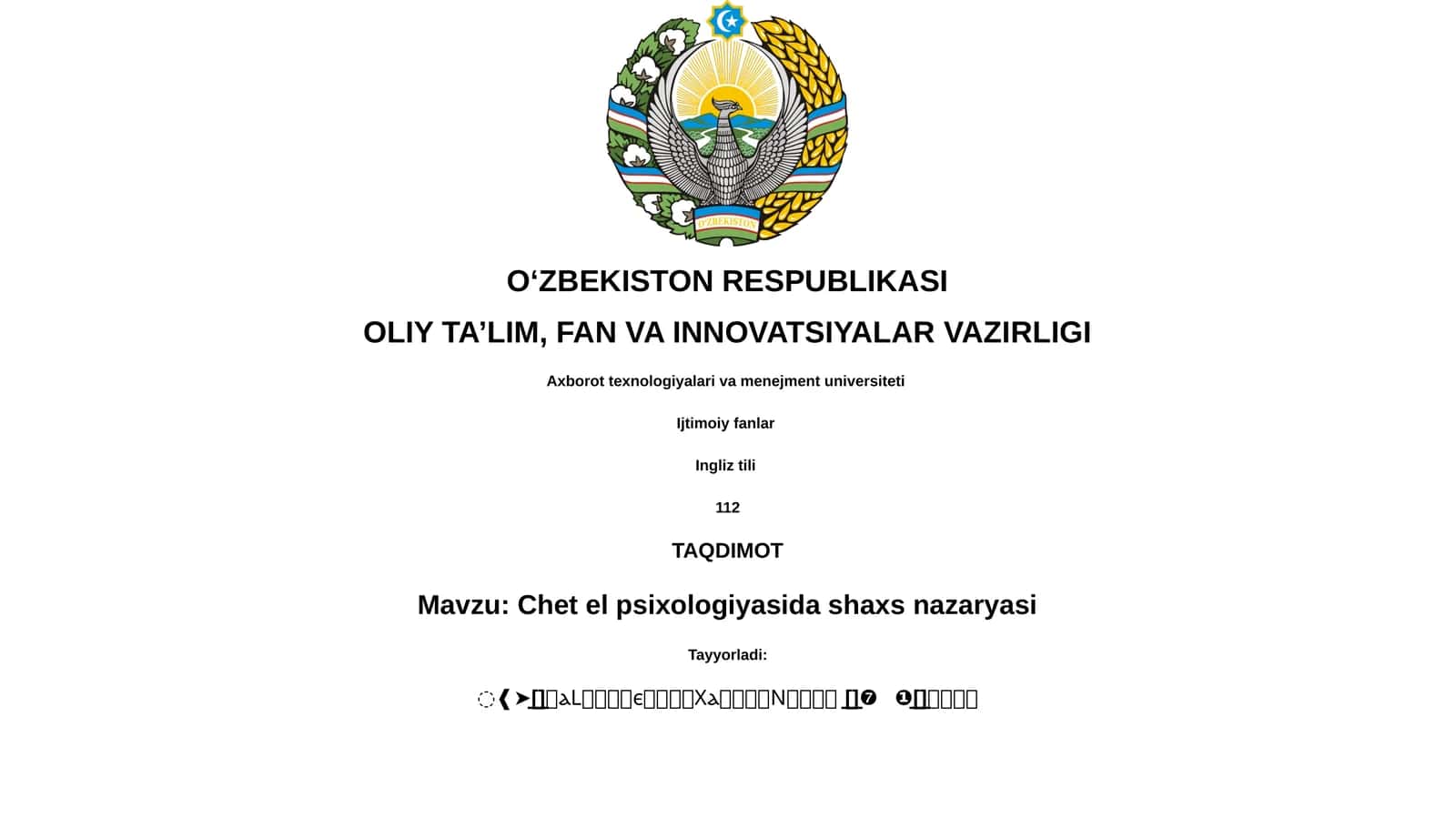 Chet el psixologiyasida shaxs nazaryasi