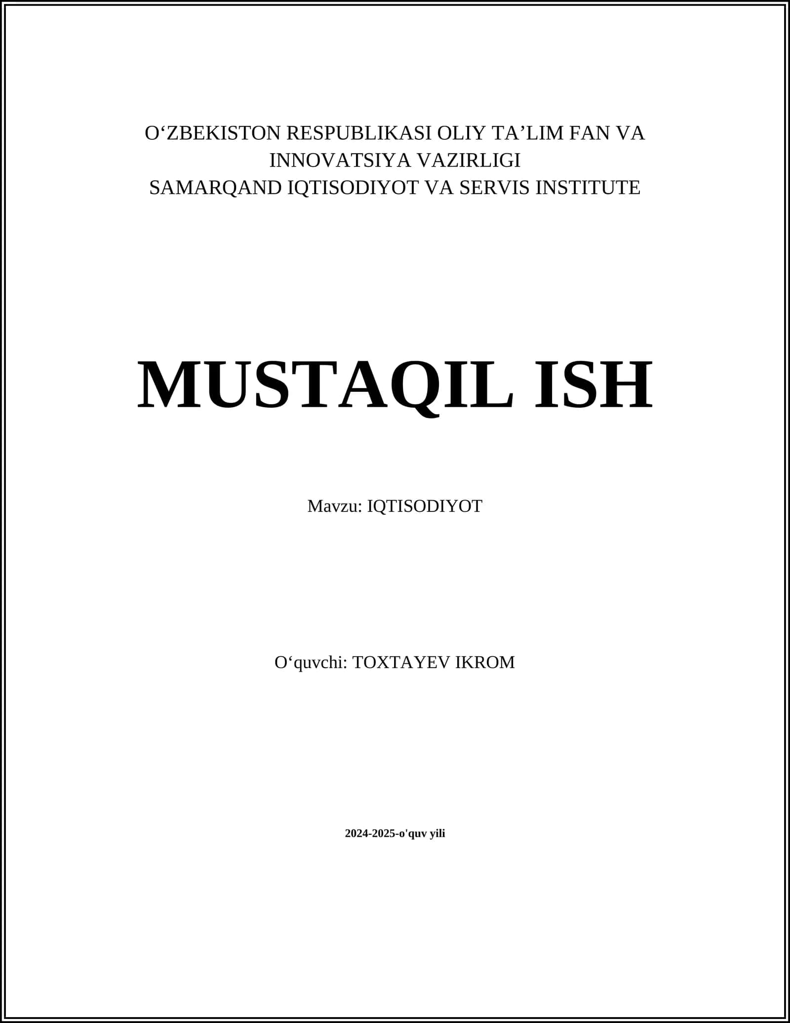 Iqtisodiy o'sish