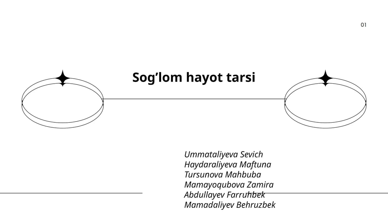 Sog’lom hayot tarsi