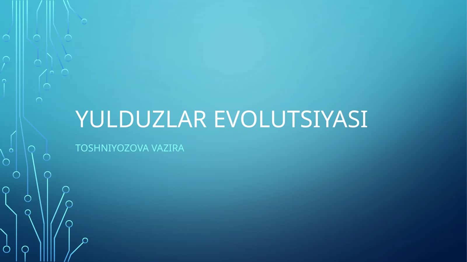 Yulduzlar evolutsiyasi