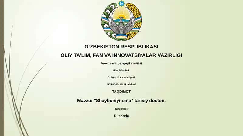 Shayboniynoma