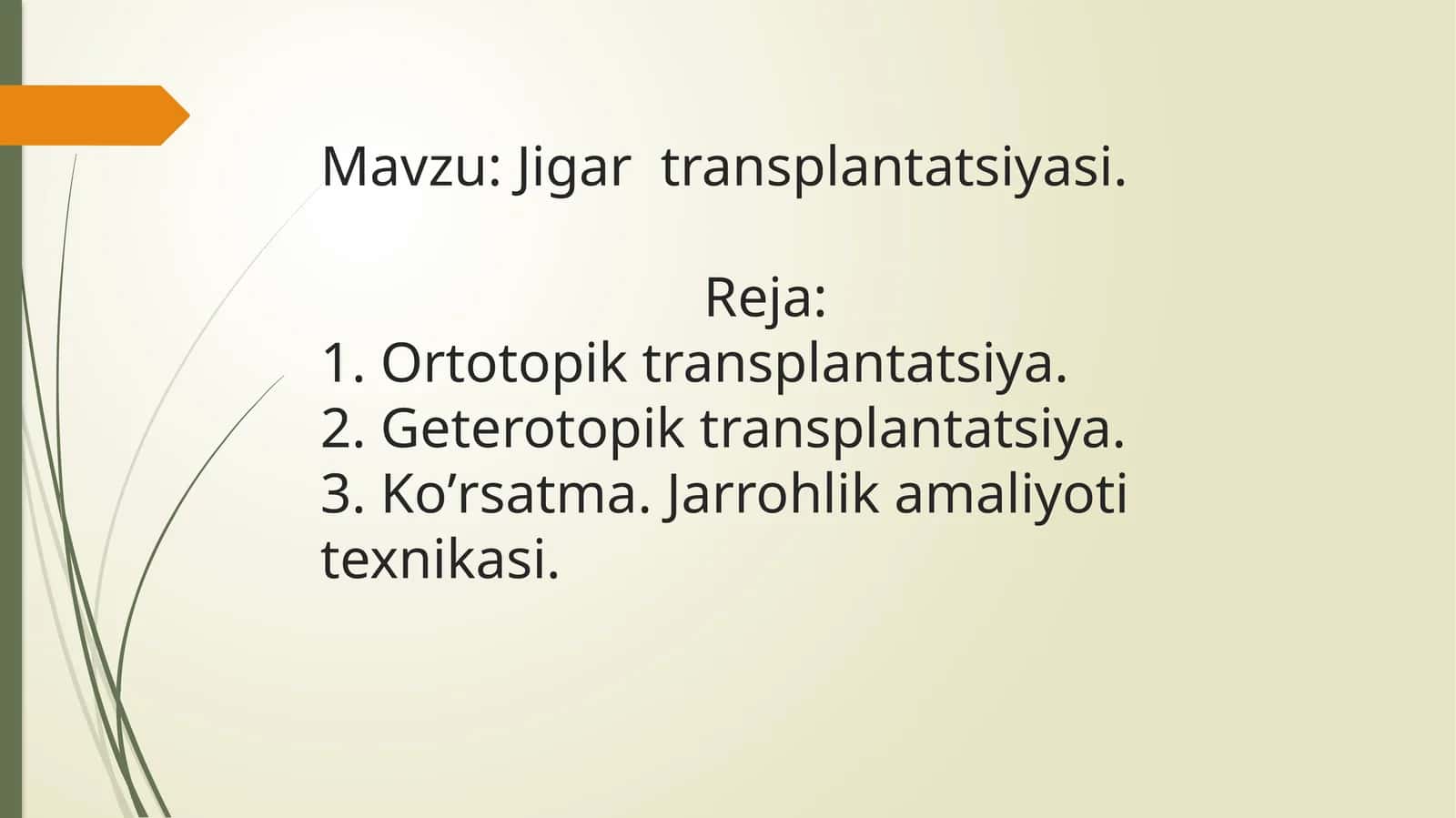 Jigar transplantatsiyasi