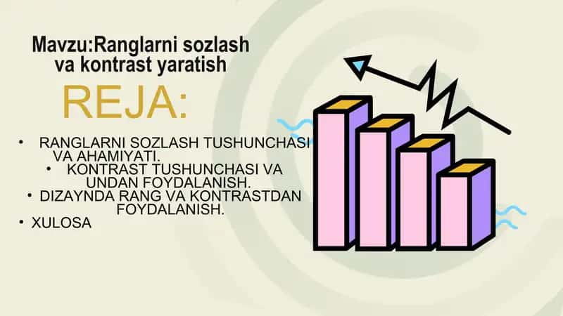 Ranglarni sozlash va kontrast yaratish