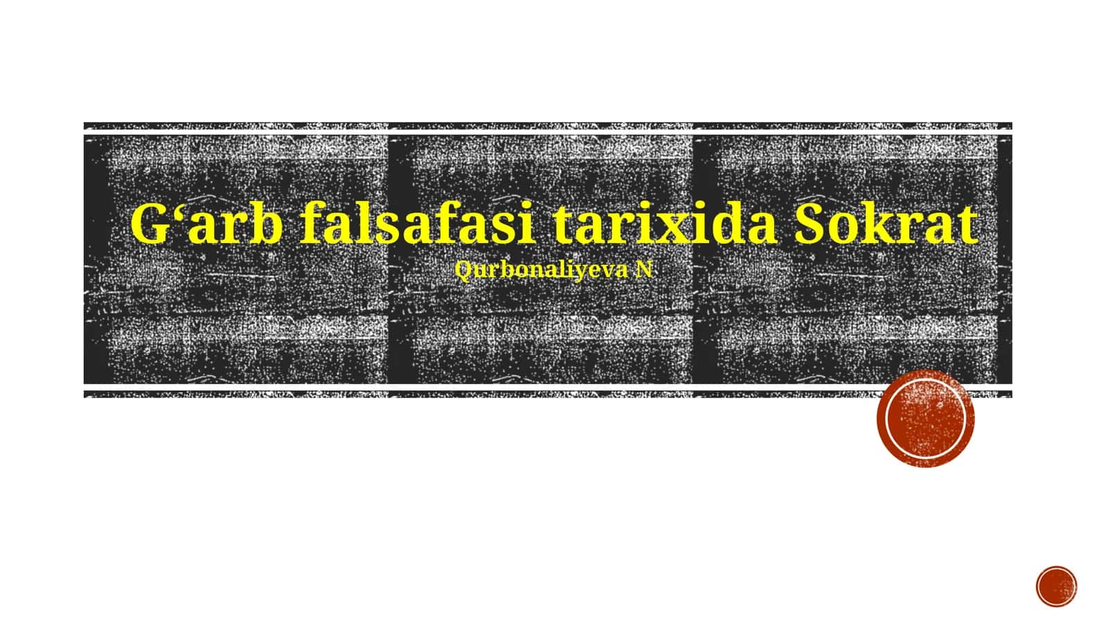 Gʻarb falsafasi tarixida Sokrat
