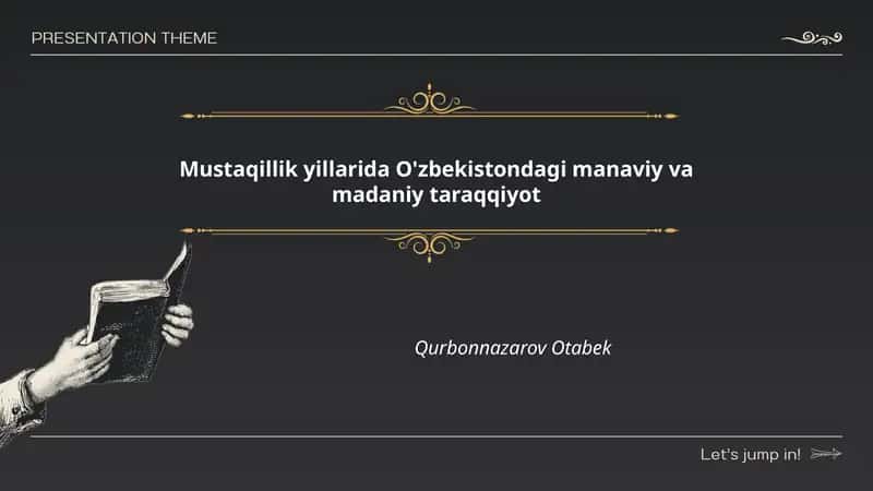 Mustaqillik yillarida O'zbekistondagi manaviy va madaniy taraqqiyot