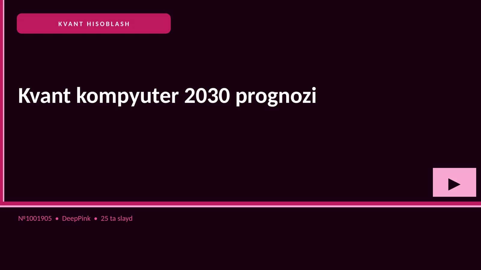 Kvant kompyuter 2030 prognozi