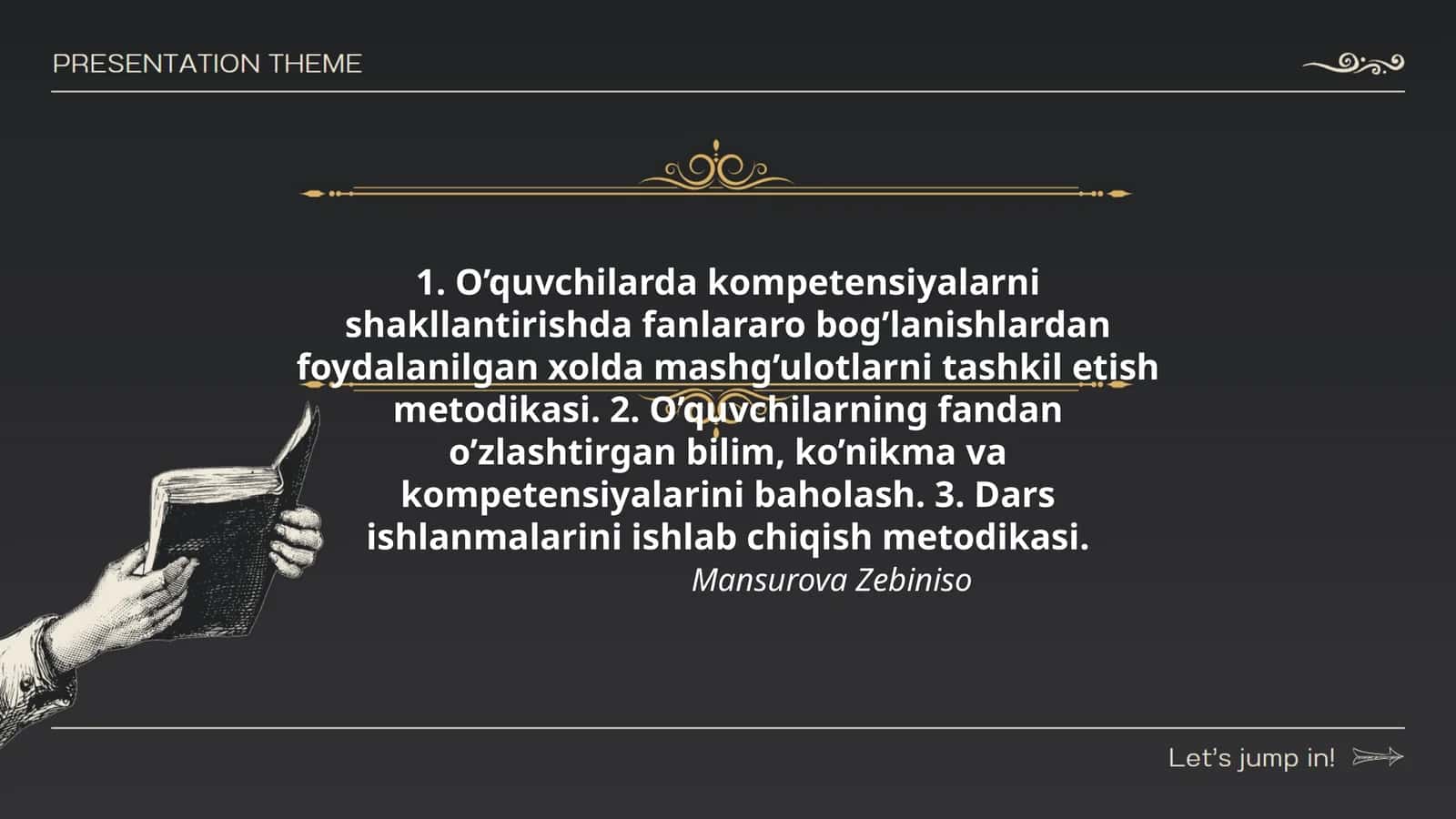 O’quvchilarda kompetensiyalarni shakllantirish metodikasi