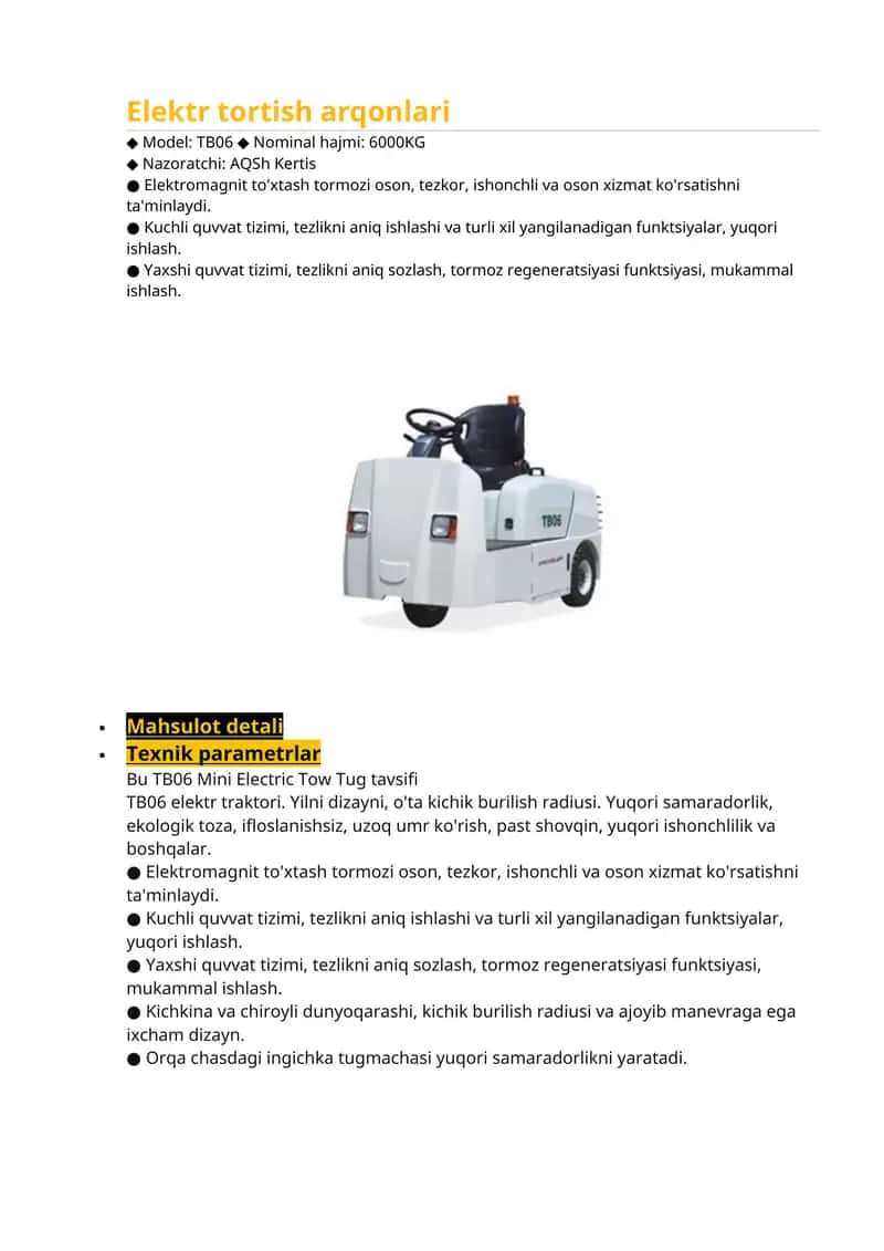 Elektr tortish arqonlari
