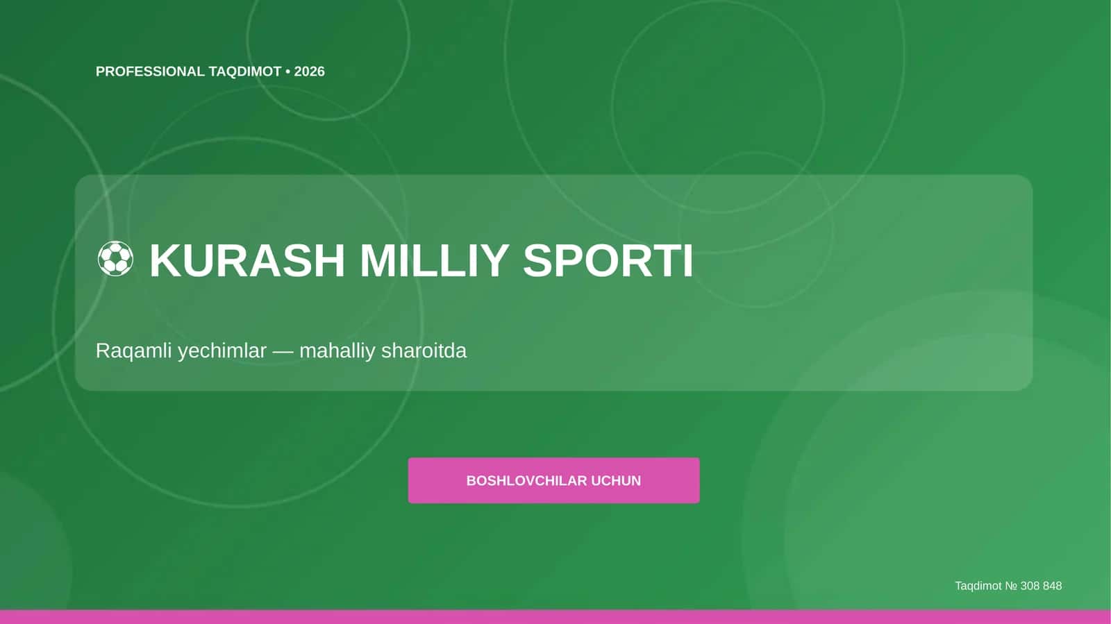 Kurash Milliy Sporti: Raqamli Yechimlar