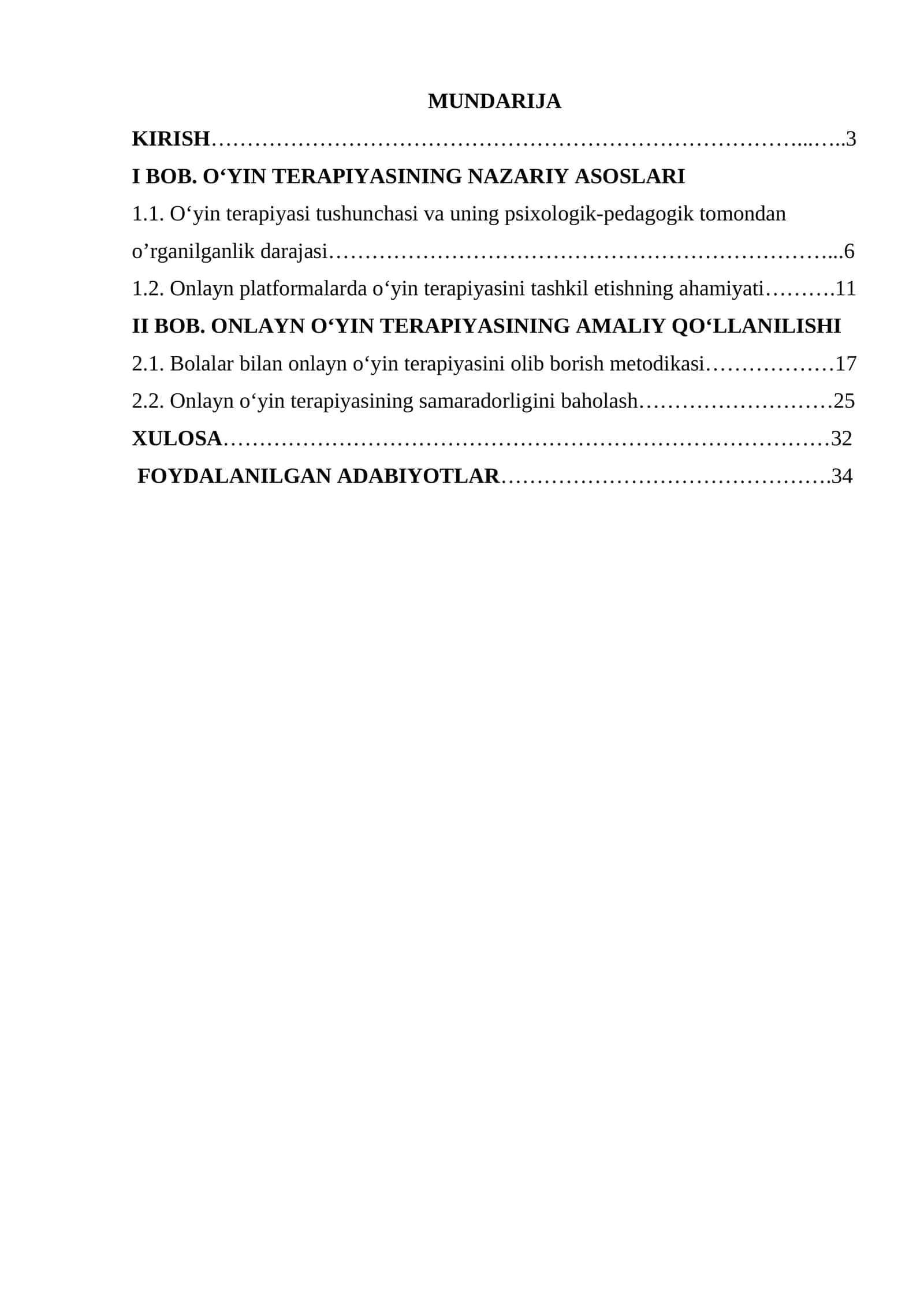 Onlayn platformalarda o‘yin terapiyasi