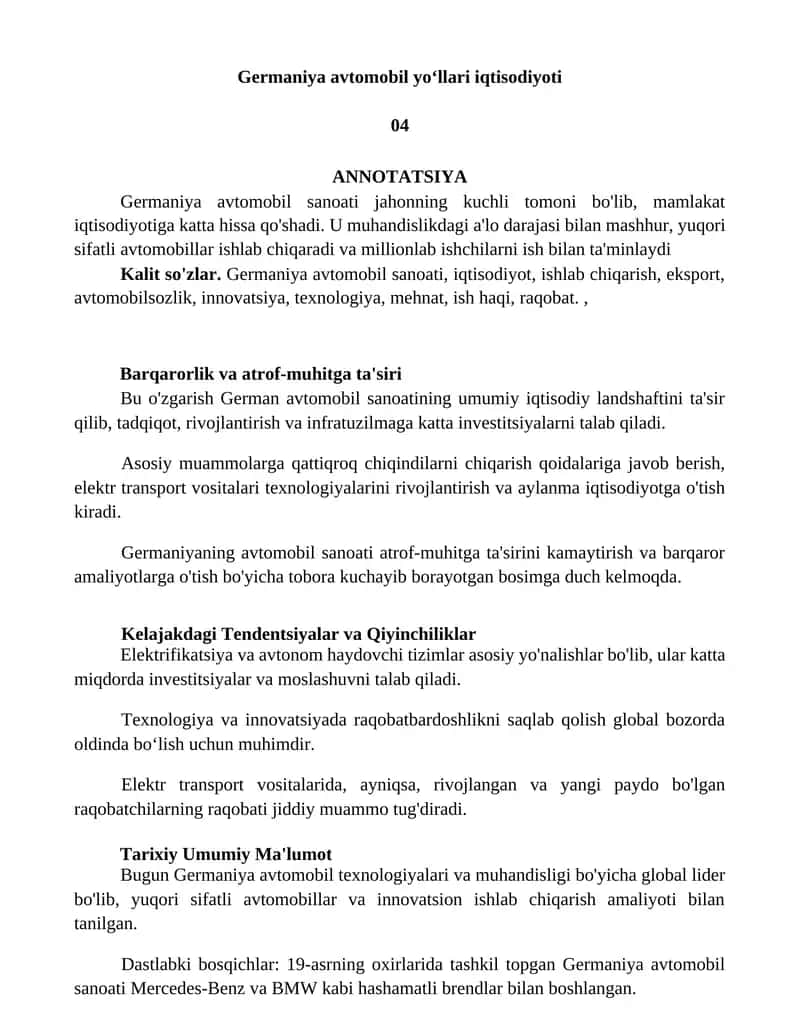 Germaniya avtomobil yoʻllari iqtisodiyoti