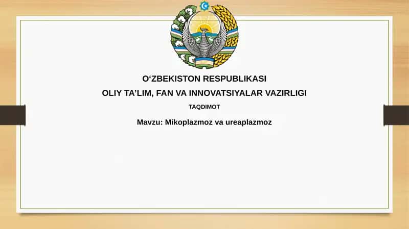 Mikoplazmoz va ureaplazmoz