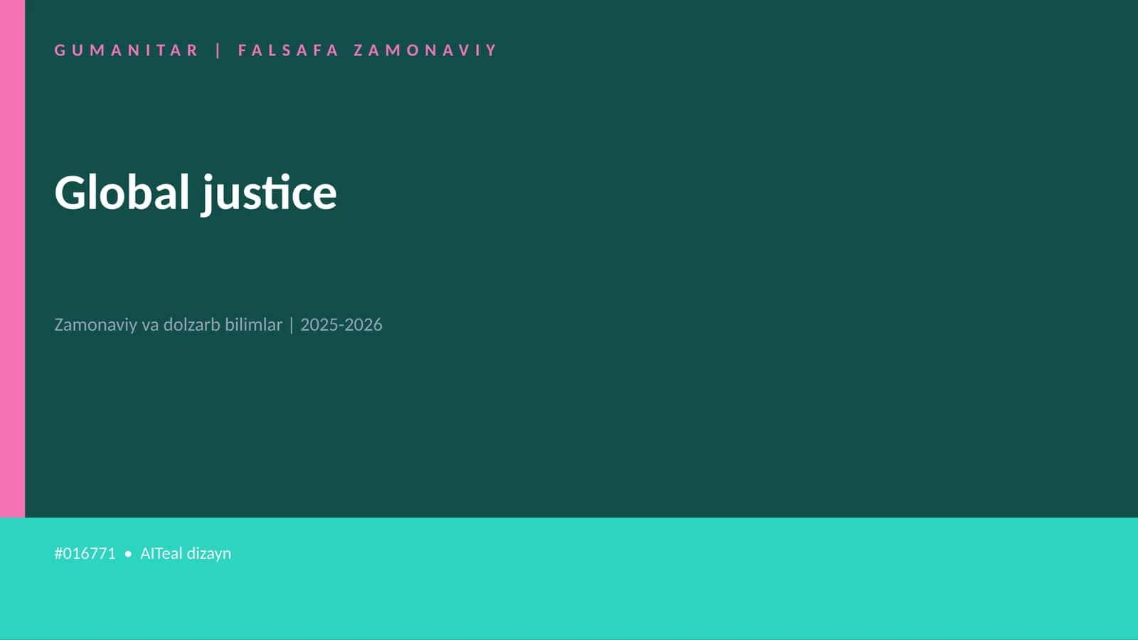Global justice