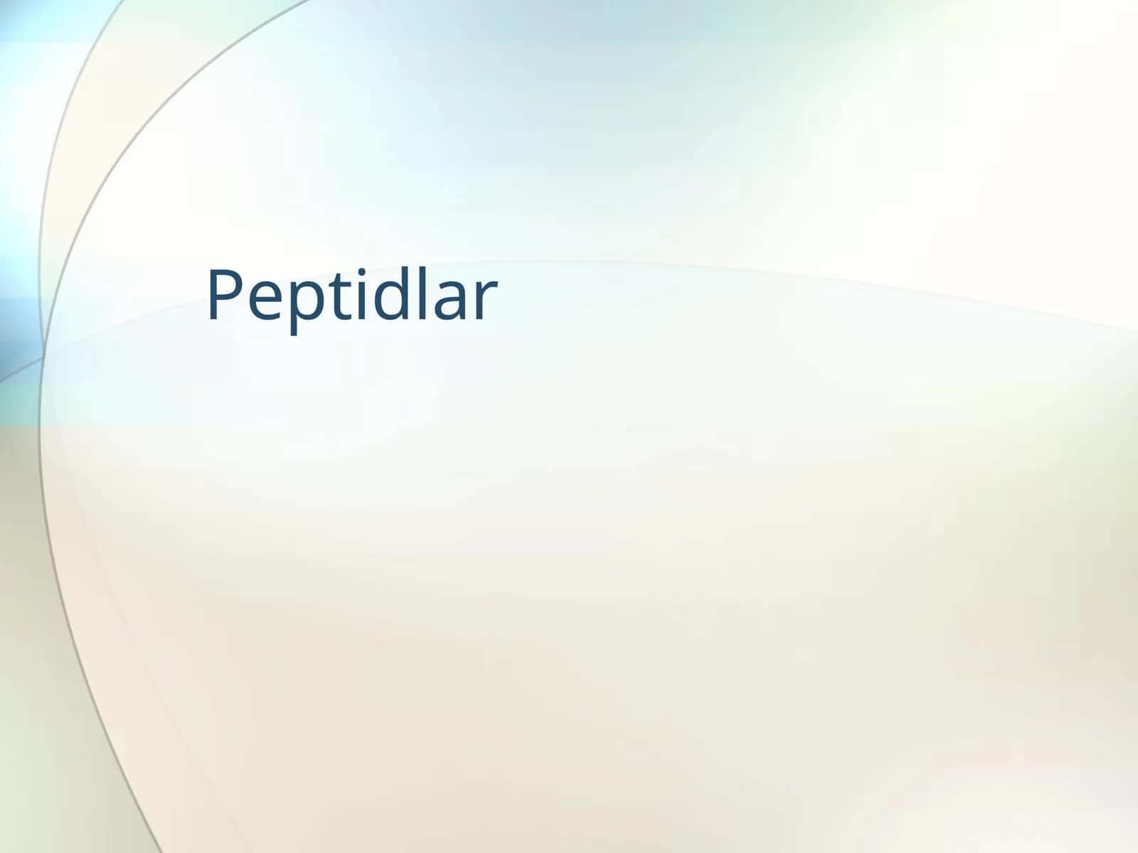 Peptidlar